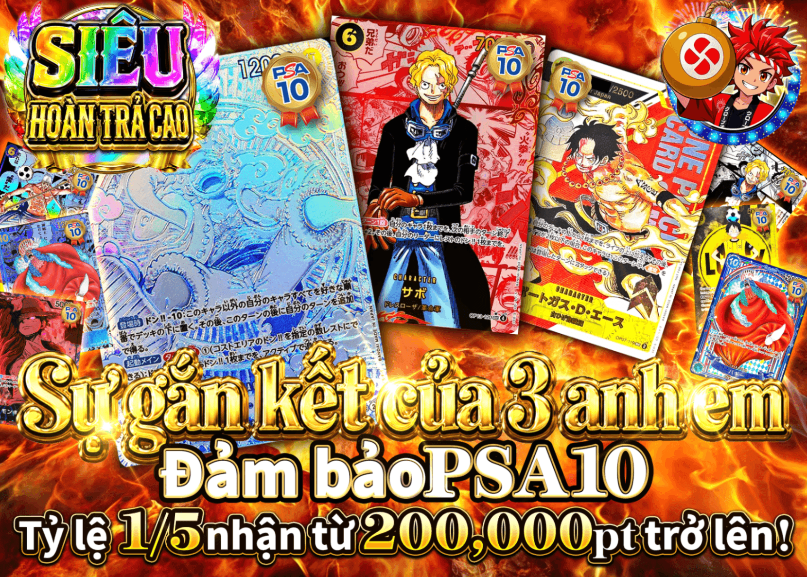 Mystery Pack One Piece 3兄弟の絆 PSA10確定 | Clove Mystery Pack - Mystery Pack trực tuyến (Clove Oripa)