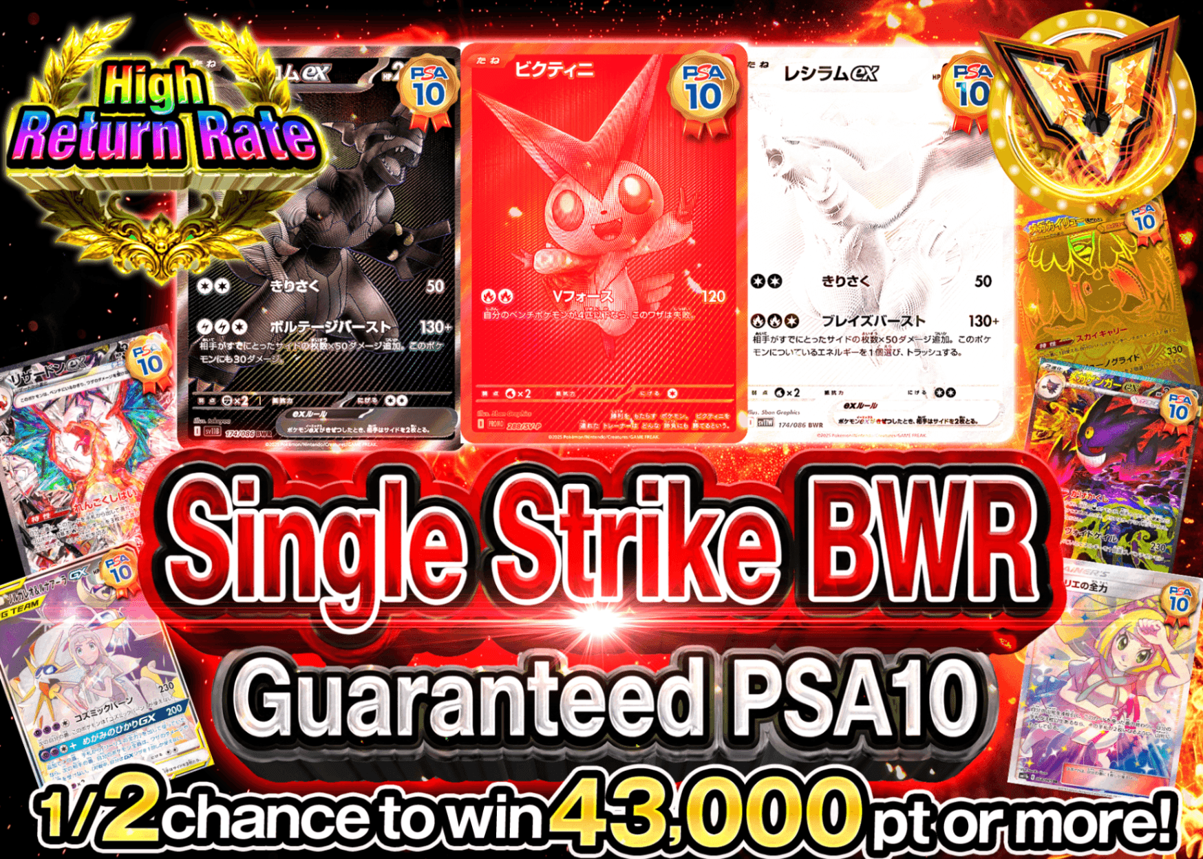 Mystery Pack Pokémon PSA10確定 一撃BWR | Clove Mystery Pack - Mystery Pack trực tuyến (Clove Oripa)