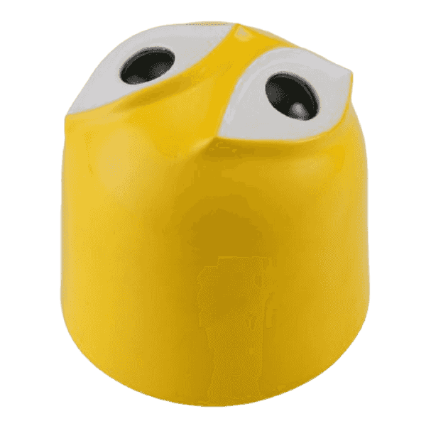 Prize image: ソフビトイボックス 017C 坐ることを拒否する椅子 (黄) (JP) - (KAIYODO)