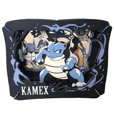 Prize image: 【ポケットモンスター】PT-023 PAPER THEATER カメックス ポケモン (JP) - (エンスカイ)